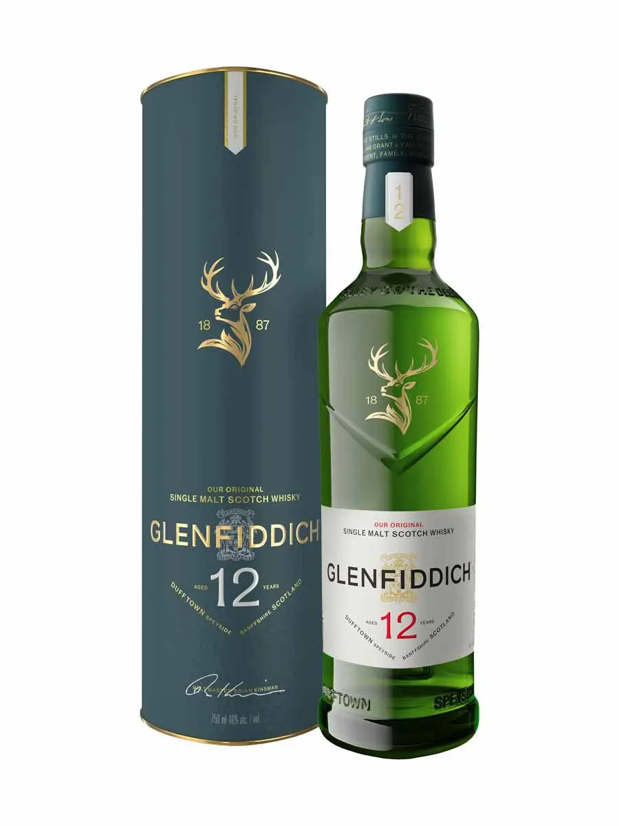 Glenfiddich 12 Year Old Single Malt Scotch Whisky
