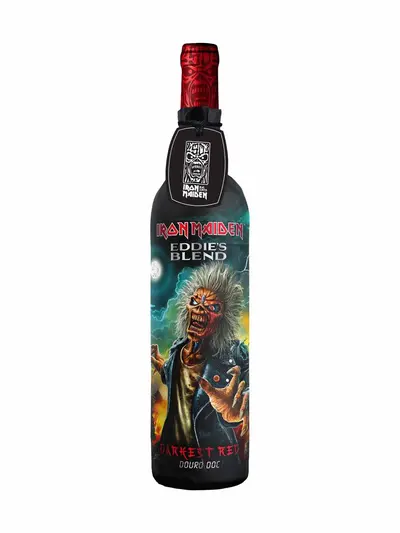 Iron Maiden Eddie's Blend Darkest Red Wine Art #2